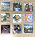 2"x2" Custom Photo Magnets - Set of 9